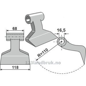 Hammerslager - 118mm - Ferri