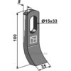 Slagstål  - 100x35x8mm - Noremat, Rousseau, S.M.A.