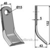 Y-Kniv  - 132x40x5mm - Noremat, Rousseau, S.M.A.