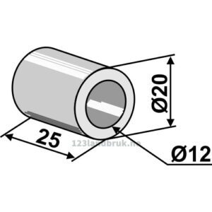 Foring - Ø12xØ20x25mm - Mc Connel, Noremat, Rousseau, S.M.A.