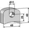 Holder For sveising - 40x45x10mm - Rousseau