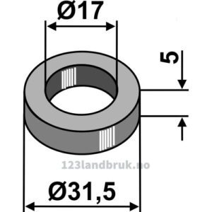 Skive - Ø17x5mm - Mulag, Nicolas, Noremat, Rousseau, S.M.A.