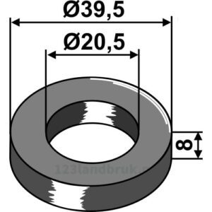 Skive - Ø20,5x8mm - Fehrenbach