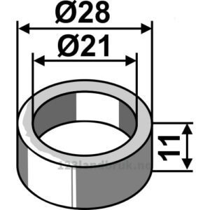 Foring - Ø21xØ28x11mm - Sauerburger