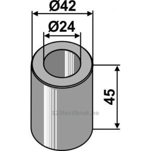 Foring - Ø24xØ42x45mm - Sauerburger