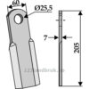 Kniv / Slagstål - Rett - 205x60x7mm - Seko