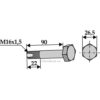 Bolt - 10.9 - M16x1,5x90mm - Howard, Mc Connel, Seppi