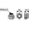 Mutter - M16x1,5mm - Howard, Mc Connel, Seppi