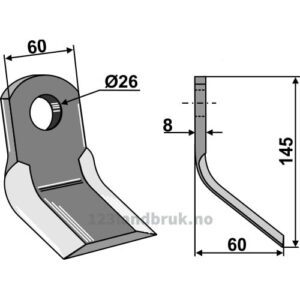 Y-Kniv  - 145x60x8mm - Sicma (Miglianico)
