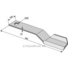 Slåmaskinkniv - 650x100x12mm - Venstre - Mc Connel, Spearhead