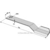 Slåmaskinkniv - 765x100x12mm - Venstre - Mc Connel, Spearhead