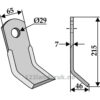 Y-Kniv  - 215x65x7mm - Agram, Taarup