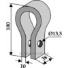 Holder til slagstål - 100x38x10mm - Taarup