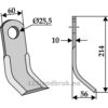Y-Kniv - 214x60x10mm - Tierre