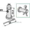Bolt med Splint - Ø8 - Agria, Gutbrod, Rapid, Tornedo, Wiwexa