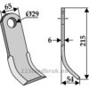 Y-Kniv  - 215x65x6mm - Ugeløse