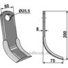 Y-Kniv  - 200x60x8mm - Vigolo, Vogel u. Noot