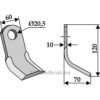 Y-Kniv  - 120x60x10mm - Gaspardo, Maschio, Zappator