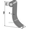 Slagstål  - 160x35x8mm - Falc