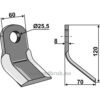 Y-Kniv  - 120x60x8mm - Vigolo