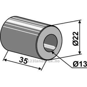 Foring - Ø13xØ22x35mm - Agram
