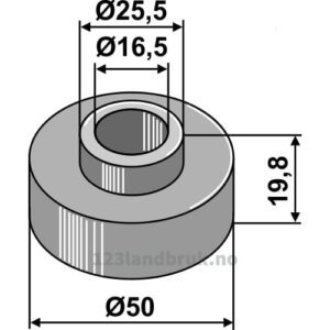 Foring - Ø16,5xØ22,5x19,8mm - Agram
