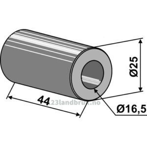 Foring - Ø16,5xØ25x44mm - Agricom, Ferri