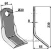 Y-Kniv  - 230x60x8mm - Moreau