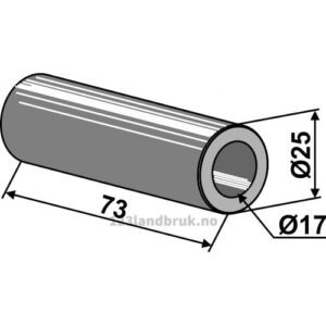 Foring - Ø17xØ25x73mm - Vogel u. Noot