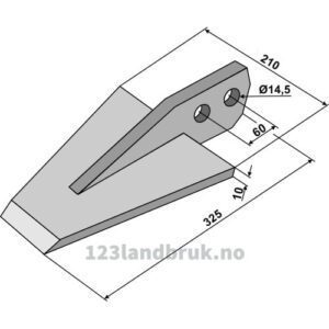 Kniv Spadeharv - 325x210mm - Falc