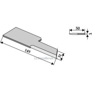 Kniv / Slagstål - Biso