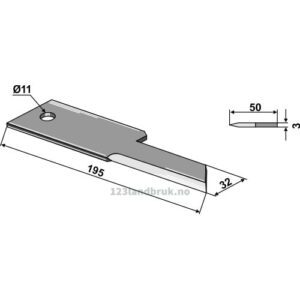 Kniv / Slagstål - Biso