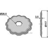 Rulleskjær - HD-Hard facing - Ø117mm - Geringhoff