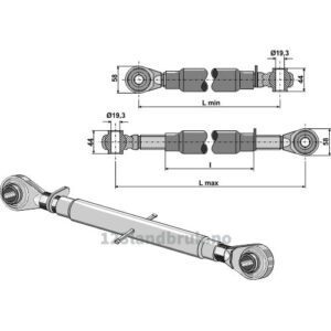Toppstag - 420/580 mm - Kategori: 1