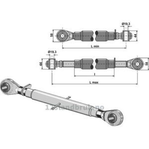 Toppstag - 570/730 mm - Kategori: 1