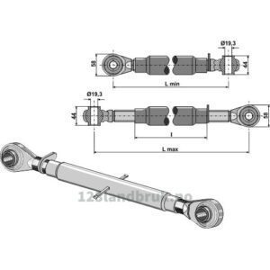Toppstag - 620/780 mm - Kategori: 1