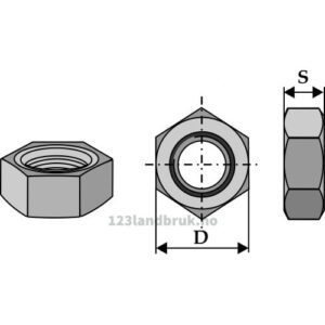 Låsemutter til Toppstag - M27x3mm - Høyregjenget