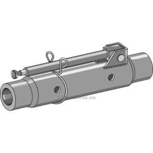 Toppstagrør 400mm compl. 1 3/4"