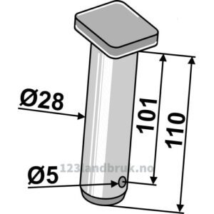 Splintbolt - Ø28x110mm - McCormick