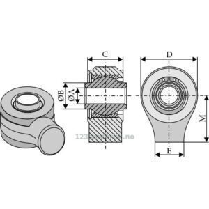 Toppstagende for Sveising - Ø40x85mm - Kategori: 4