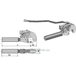 Fanghake - 330xM36x3mm - Kategori: III