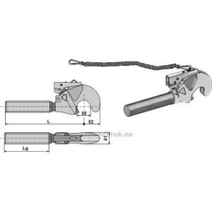 Fanghake - 1.1/4" UNCx270mm - Kategori: II