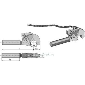 Fanghake - 1.1/4" UNCx272mm - Kategori: II