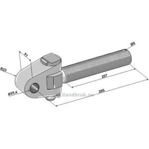 Endekobling med kryssledd - M36x3mm - Kategori: II