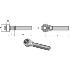 Herdet Toppstagende - M30x3mm - Kategori: II