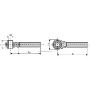 Herdet Toppstagende - M30x3,5x110mm - Kategori: I