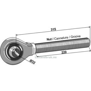 Endekobling 1 1/2" - Kategori: III - McCormick