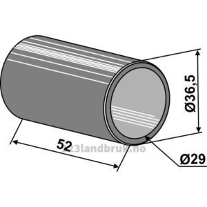 Reduksjonsforing til Toppstag - Ø36,5xØ29x52mm - Kategori: II-III