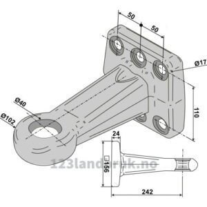 2,5t Trekkøye - TÜV godkjent - 293mm