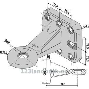 3t Trekkøye - TÜV godkjent - 293mm
